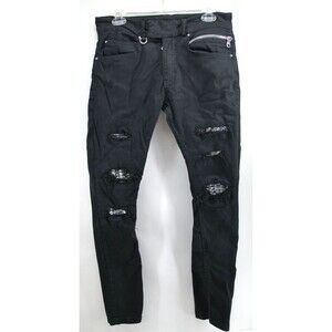 Joey Martins Paris Jeans‎ Black Skinny Pants Size 29 MENS